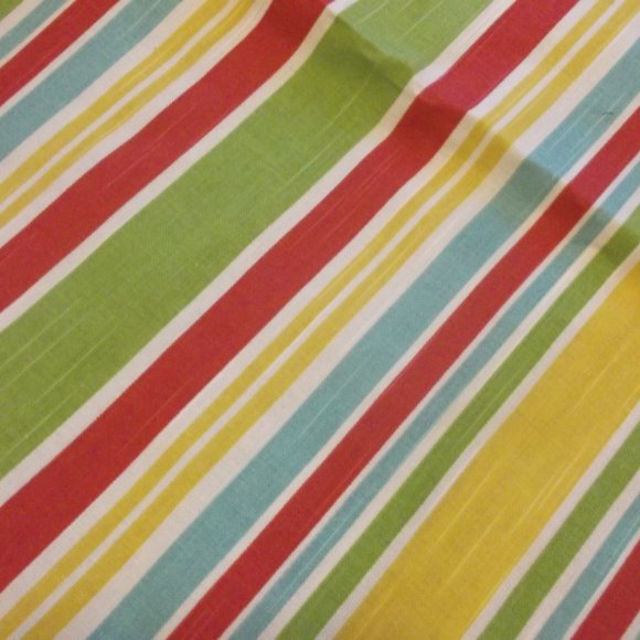 4 Striped Upholstery Fabric Squares Home Decor - Picture 4 of 5